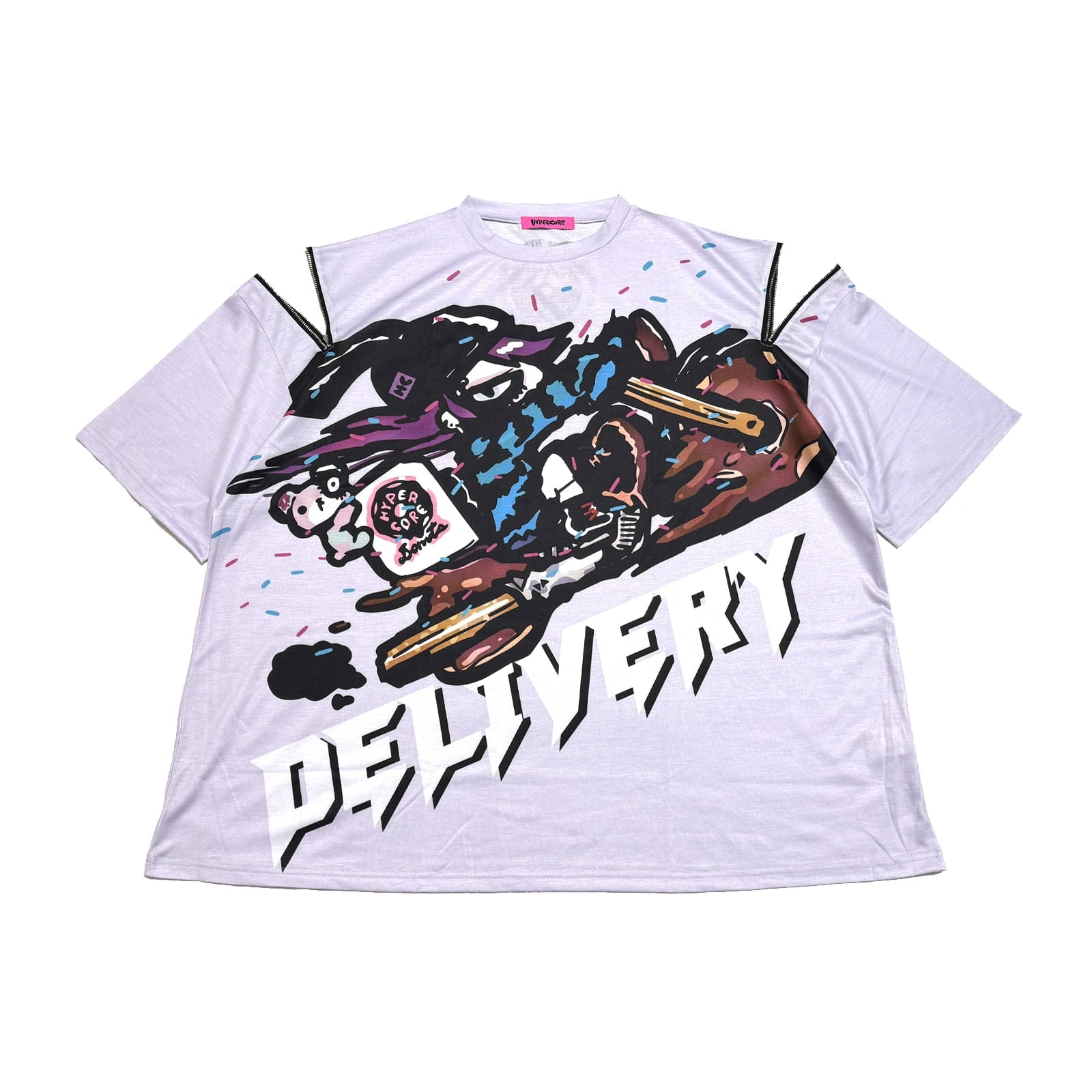 Hypercore Donuts "Delivery" zip t-shirt ~ LAST ONE!