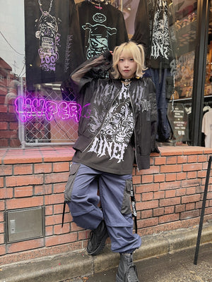 Hypercore "Itadakimasu" (let’s eat) black & purple t-shirt ~ LAST ONE!