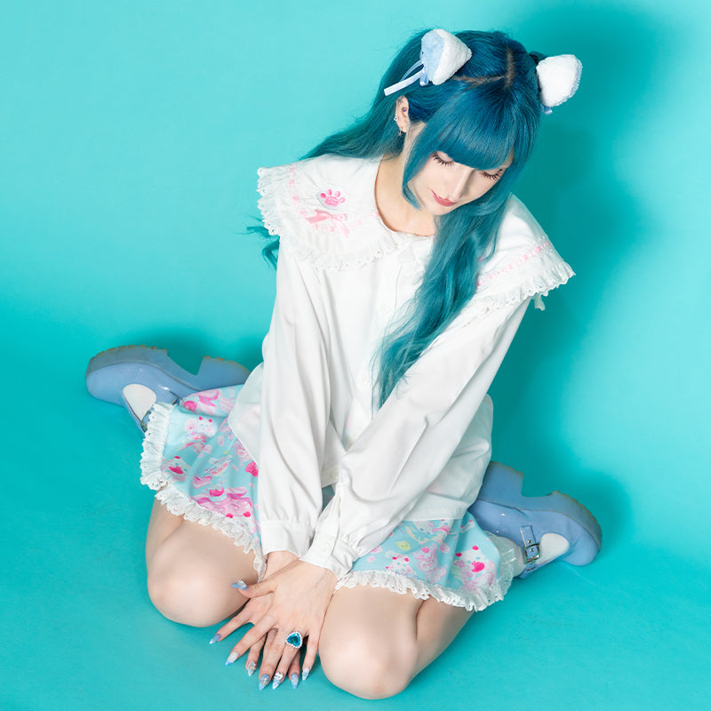 ACDC RAG "Whip Cat" sailor blouse