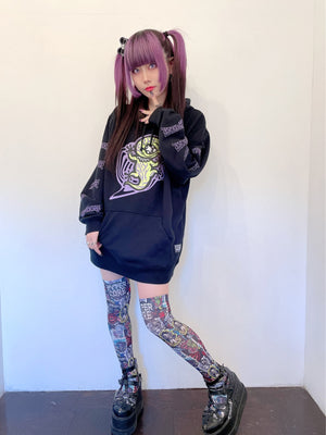 Hypercore "Stickers" knee high socks ~ LAST ONE!