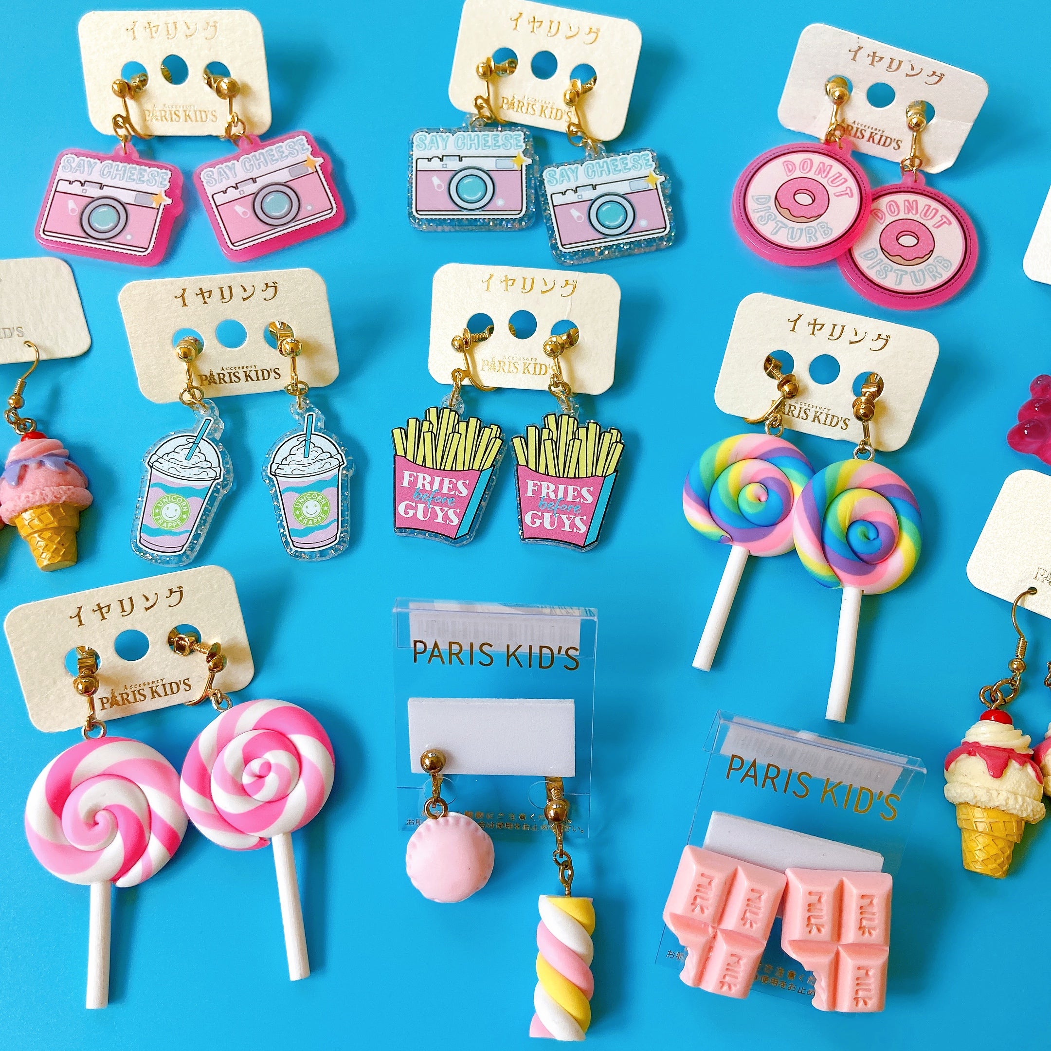 Paris Kids ice-cream earrings