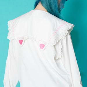 ACDC RAG "Whip Cat" sailor blouse