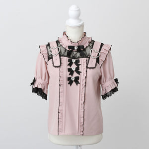 Dear My Love Heart Belt Bijou blouse