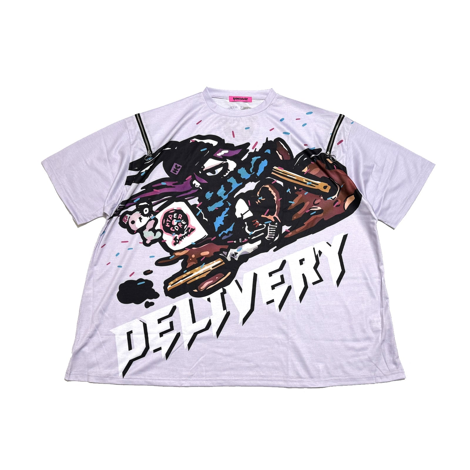 Hypercore Donuts "Delivery" zip t-shirt ~ LAST ONE!