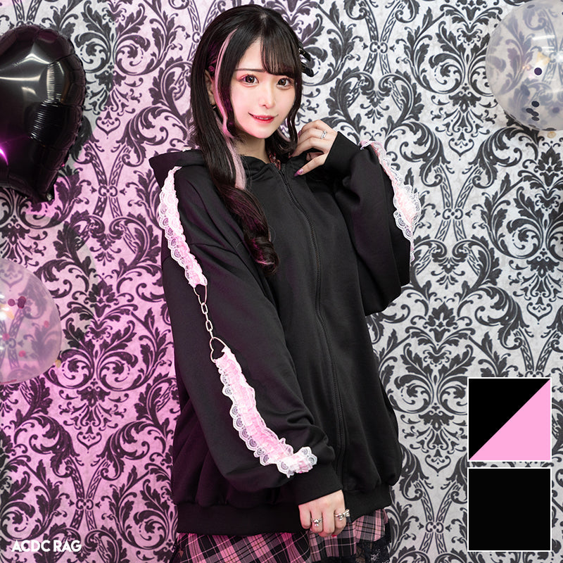 ACDC RAG "Love Punk" pink hoodie