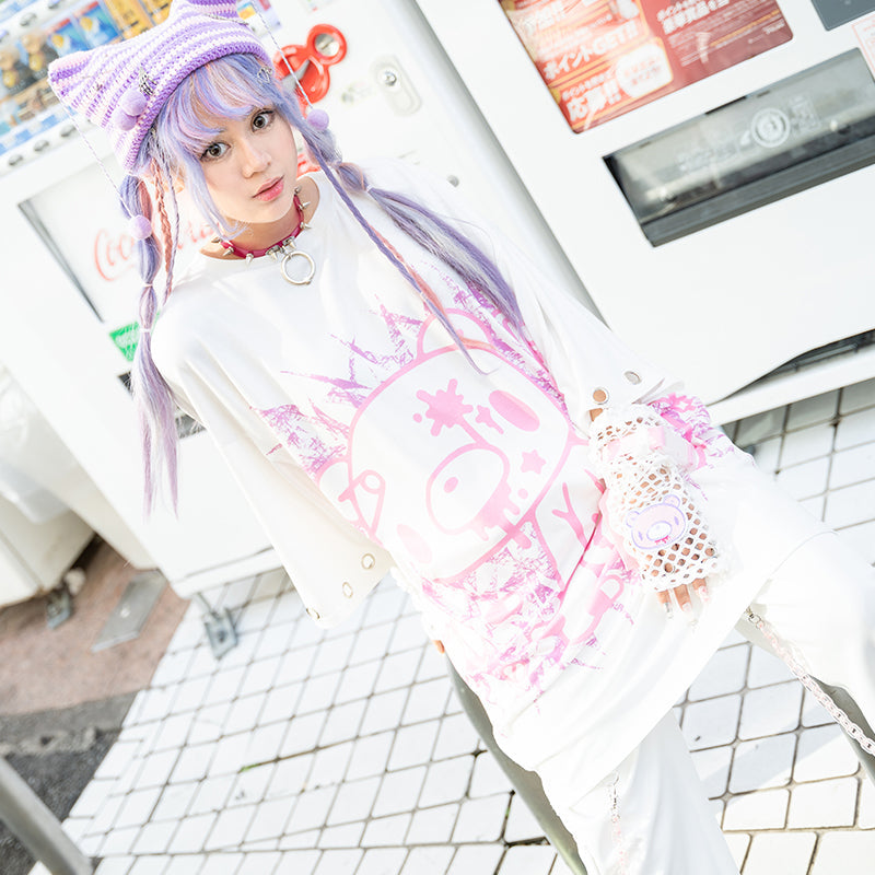 ACDC RAG & Gloomy Bear pastel ring huge t-shirt