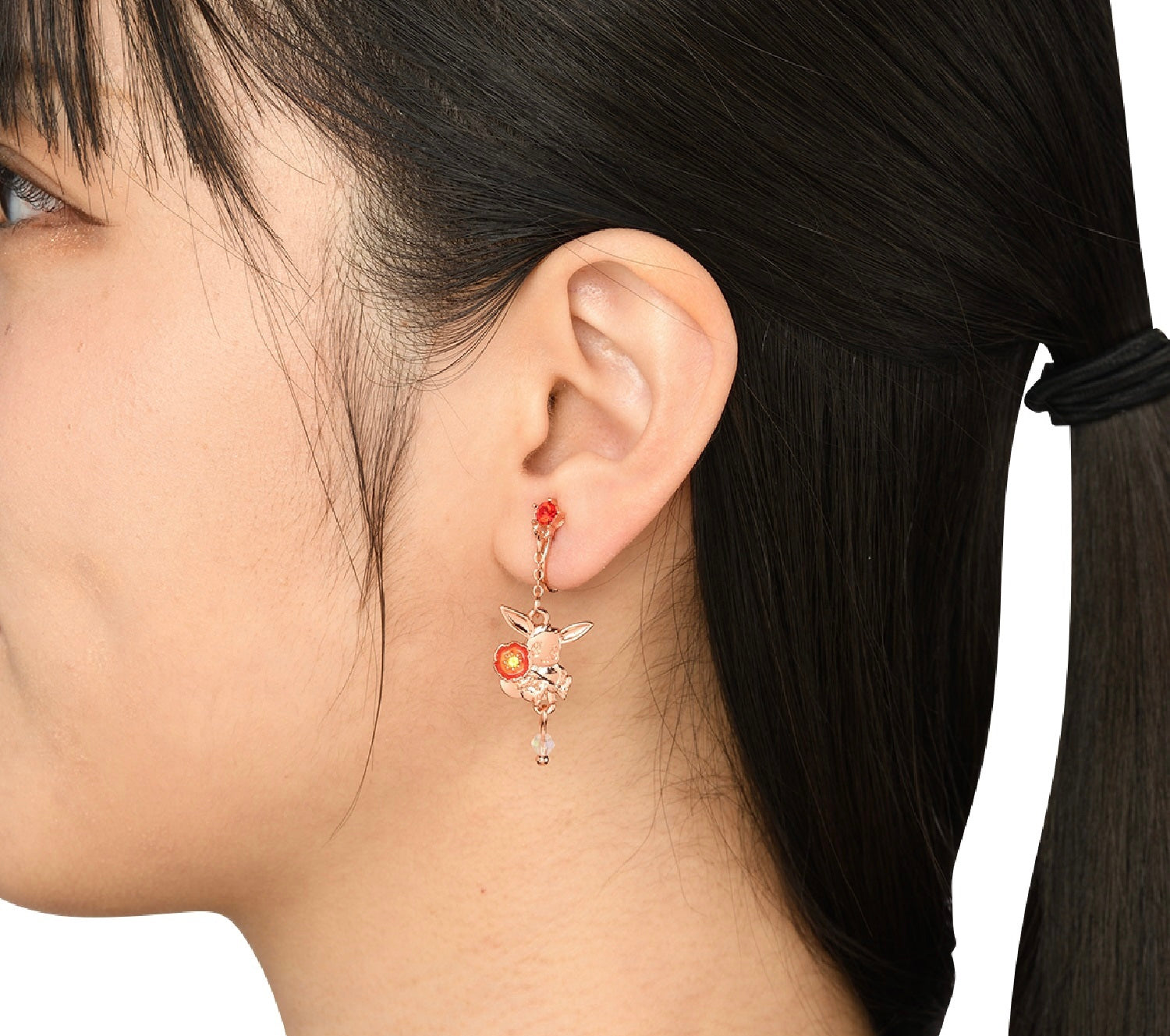 Pokémon Center Eevee "Fleur de Coquelicot" clip-on earring