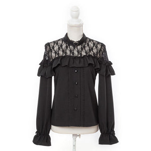 Dear My Love pink "Heart Choker Lace Frill" blouse ~ LAST ONE!