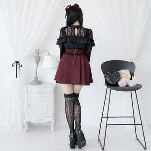 Dear My Love pink "Heart Choker Lace Frill" blouse ~ LAST ONE!