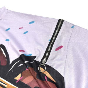 Hypercore Donuts "Delivery" zip t-shirt ~ LAST ONE!