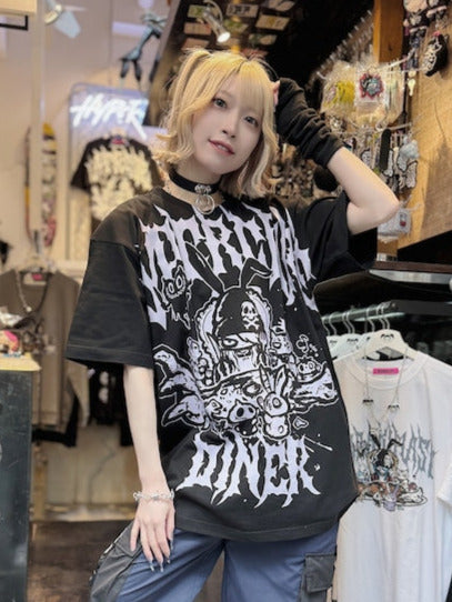 Hypercore "Itadakimasu" (let’s eat) black & purple t-shirt ~ LAST ONE!