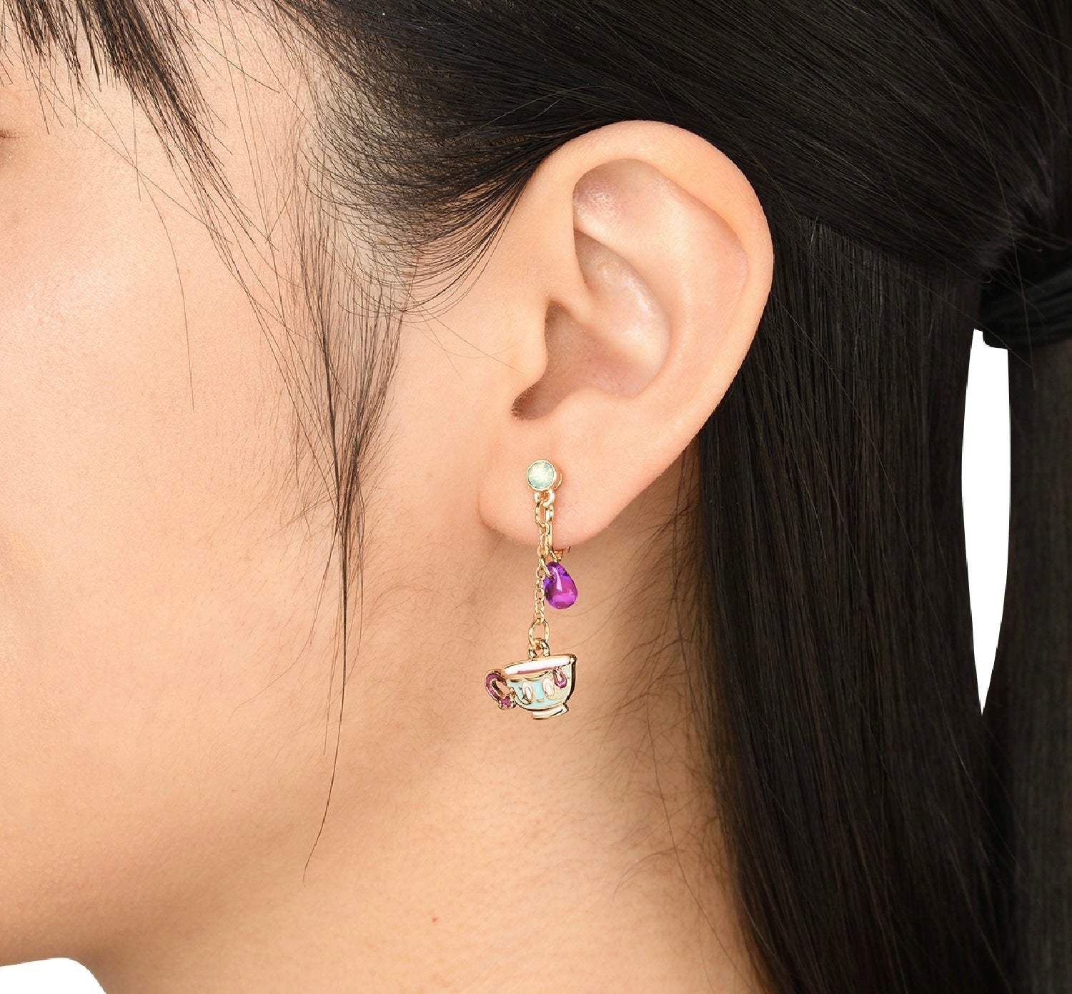 Pokémon Center Polteageist & Sinistea clip-on earring