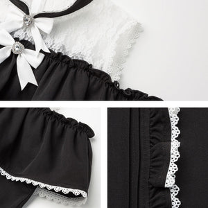 Dear My Love ruffle off shoulder blouse ~ LAST ONE!