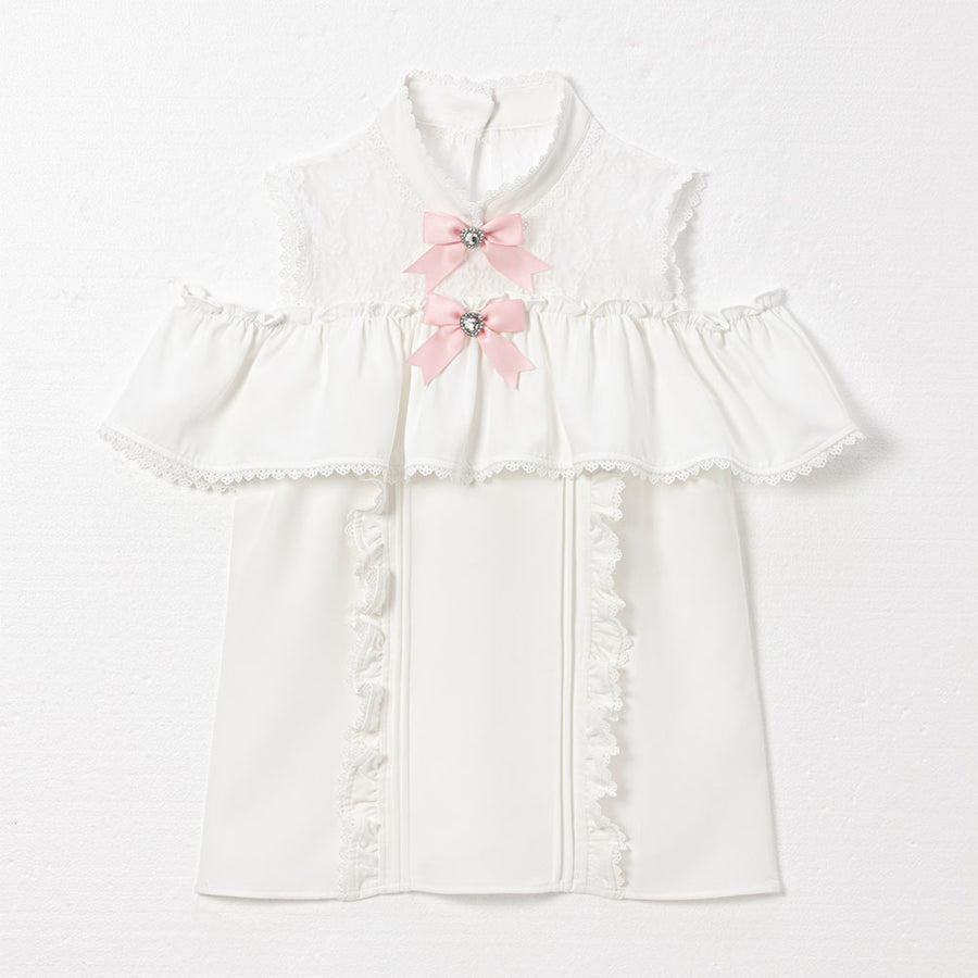 Dear My Love ruffle off shoulder blouse ~ LAST ONE!