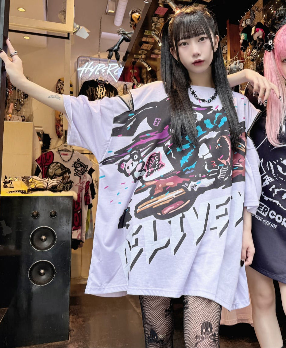 Hypercore Donuts "Delivery" zip t-shirt ~ LAST ONE!