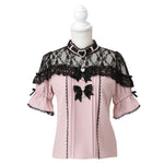 Dear My Love Whip heart bijoux ribbon blouse