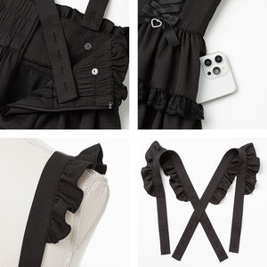 Dear My Love heart bijou lace up skirt