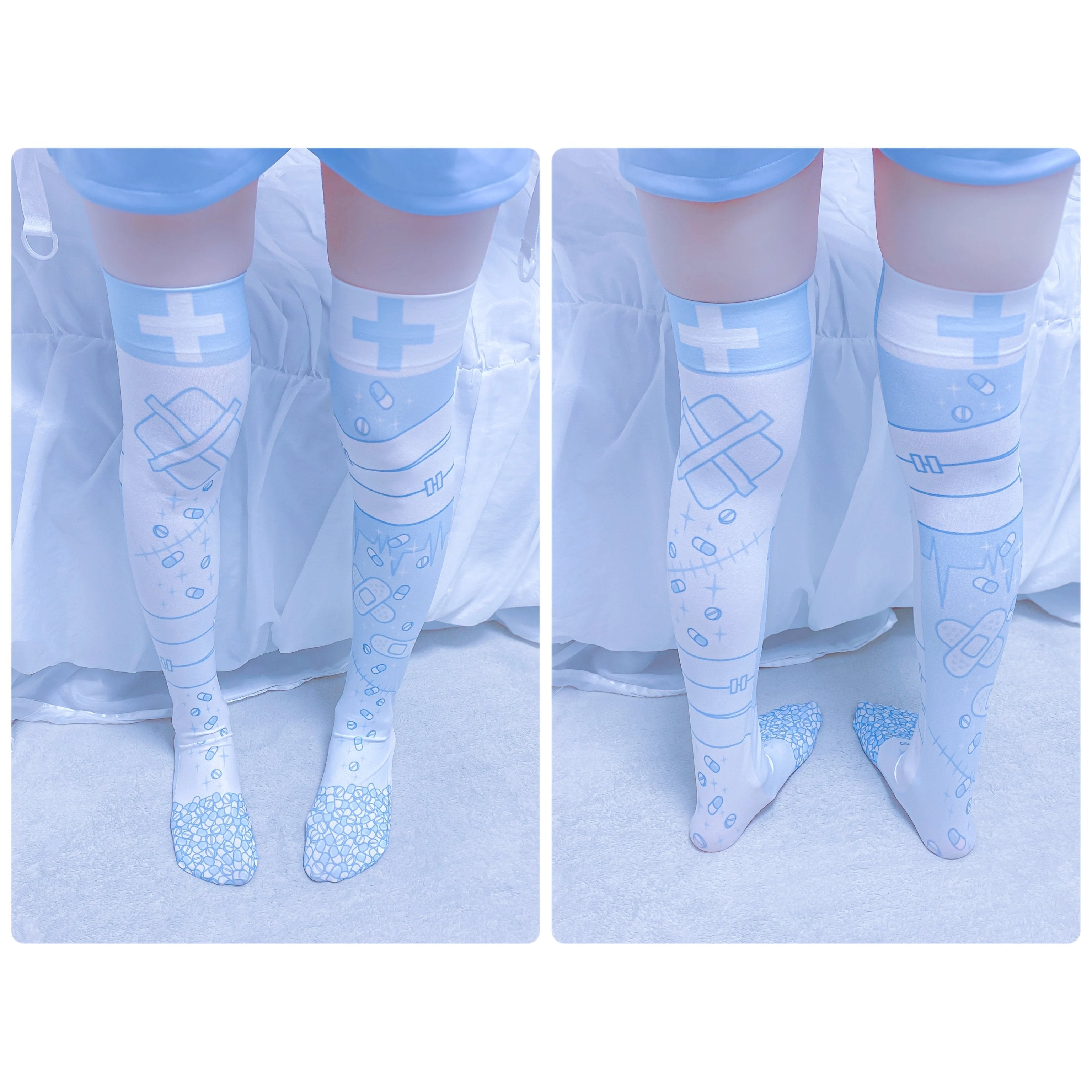 Menherachan pastel blue socks ~ LAST ONE!