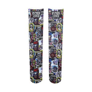 Hypercore "Stickers" knee high socks ~ LAST ONE!