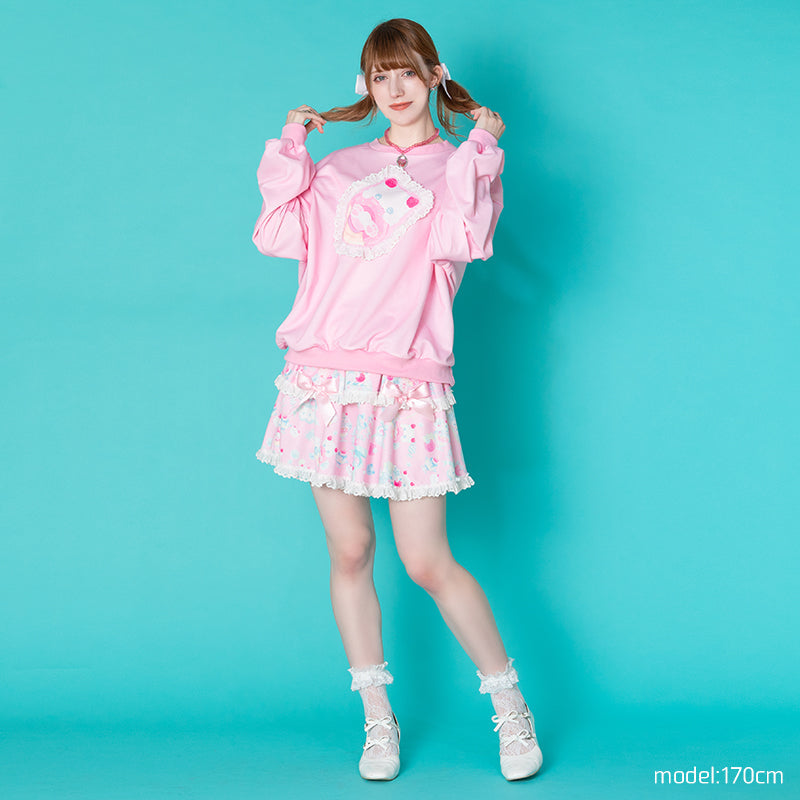 ACDC RAG "Whip Cat" pink sweater