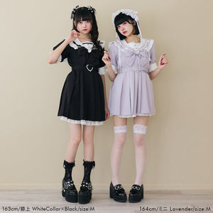 Dear My Love lace frill sailor lavender dress