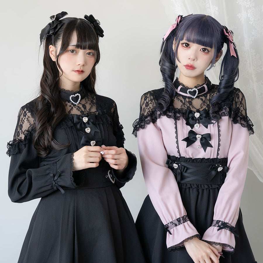 Dear My Love jirai kei off shoulder lace blouse ~ LAST ONE!