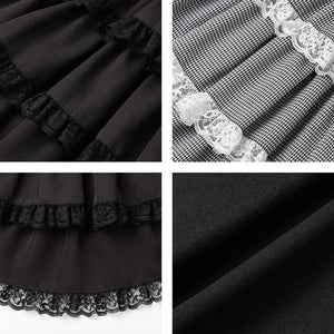 Dear My Love heart bijou lace up skirt