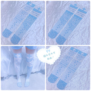 Menherachan pastel blue socks ~ LAST ONE!