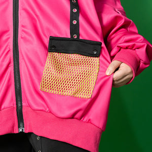 ACDC RAG & Gloomy Bear vivid mesh hoodie