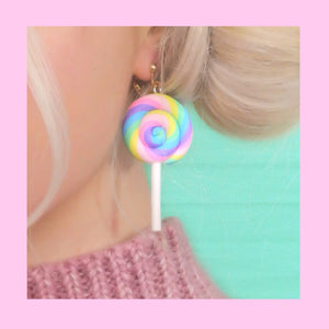 Paris Kids lollipop clip-on earrings