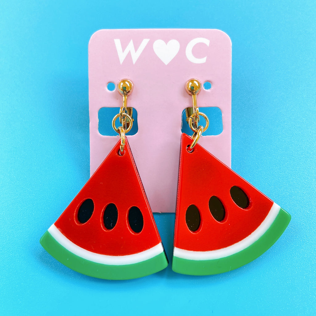 W❤️C watermelon clip-on earrings ~ LAST ONE!