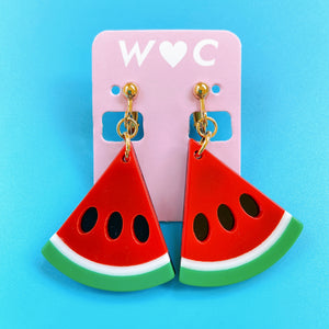 W❤️C watermelon clip-on earrings ~ LAST ONE!