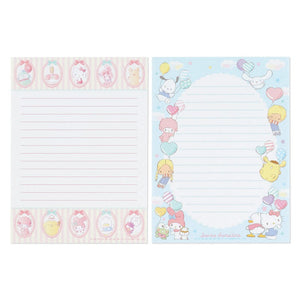 Sanrio characters "Cake" letter / invitations set with stickers