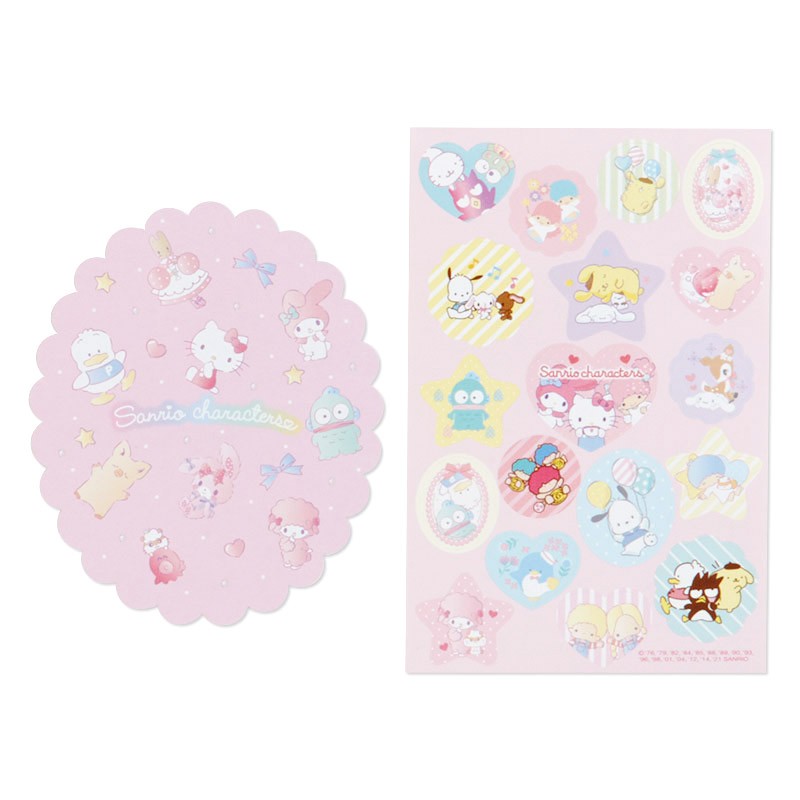 Sanrio characters "Cake" letter / invitations set with stickers