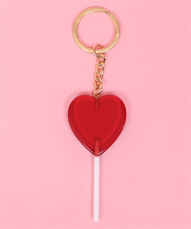 W❤️C lollipop heart keyring