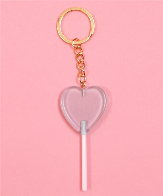 W❤️C lollipop heart keyring
