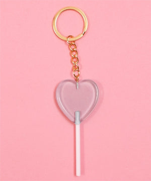 W❤️C lollipop heart keyring
