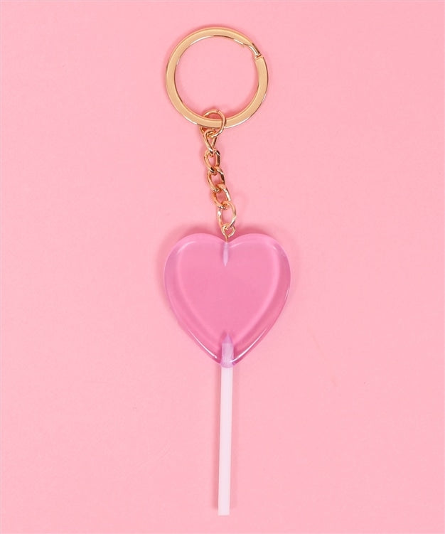 W❤️C lollipop heart keyring