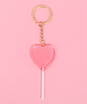 W❤️C lollipop heart keyring