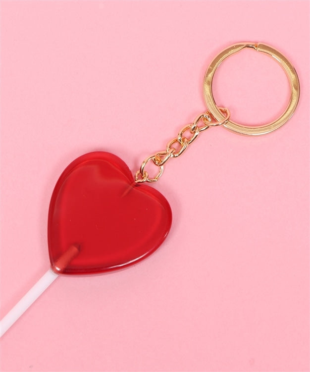 W❤️C lollipop heart keyring