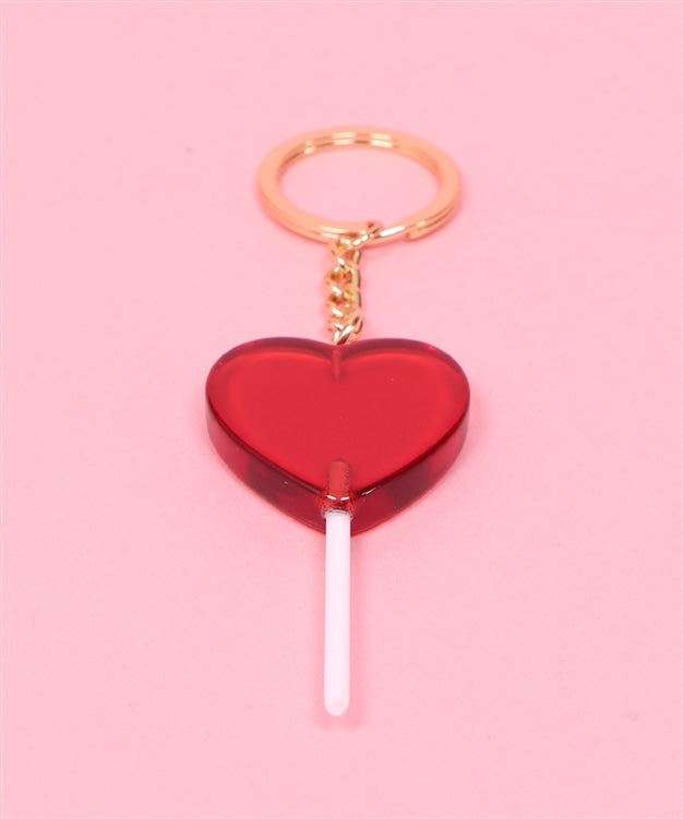 W❤️C lollipop heart keyring