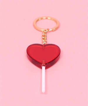 W❤️C lollipop heart keyring
