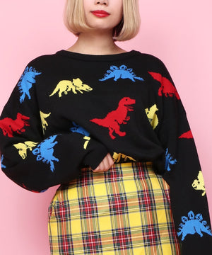 W❤️C Zaurus dinosaur pastel sweater ~ LAST ONE!