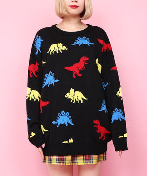 W❤️C Zaurus dinosaur pastel sweater ~ LAST ONE!