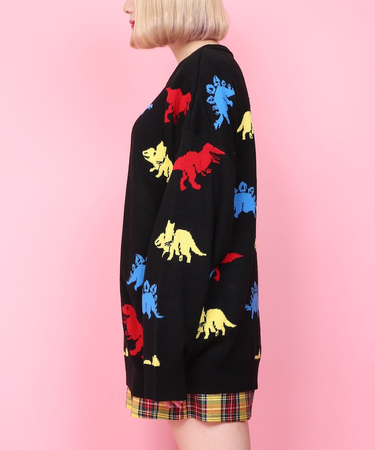 W❤️C Zaurus dinosaur pastel sweater ~ LAST ONE!