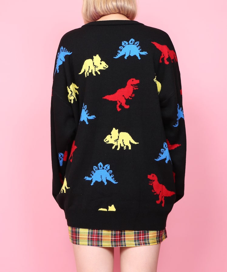 W❤️C Zaurus dinosaur pastel sweater ~ LAST ONE!
