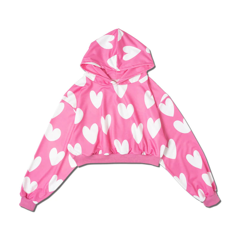 ACDC RAG Y2K love heart hoodie
