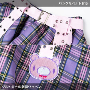 ACDC RAG & Gloomy Bear pastel belt skirt