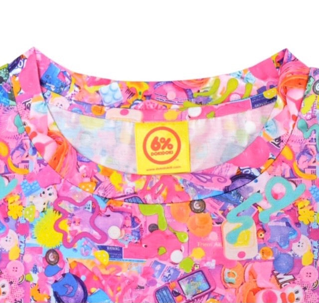 6% DOKIDOKI primal pop long sleeve t-shirt ~ LAST ONE!
