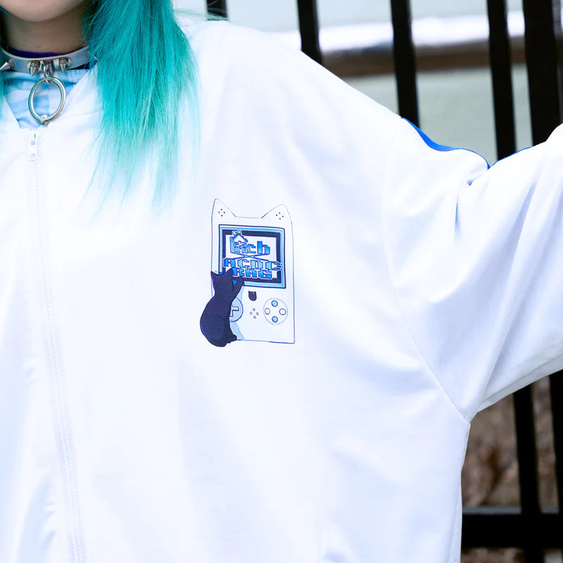 ACDC RAG x Peach Punch "Cyber Cat" hoodie